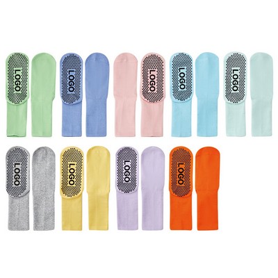 Solid Color Non-Slip Sports Socks