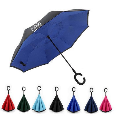C Shape Hand Double Layer Inverse Umbrella