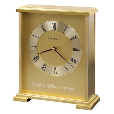 Exton Metal Carriage Clock w/ Brass Tone Dial