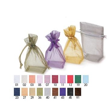 Flat Bottom Organza w/Rattail String