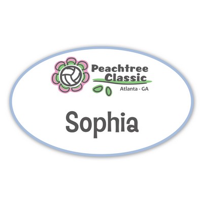 Name Badge W/Personalization (3"X5") Oval