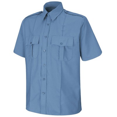 Sentinel® Upgraded Short Sleeve Security Shirt - Medium Blue