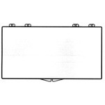 Rigid Clear Hinged Plastic Box (6 3/4"x3 1/2"x1/4")