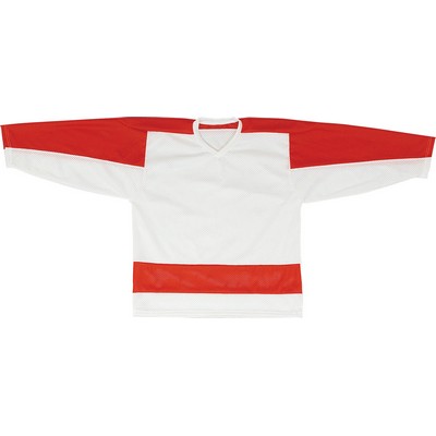 Youth Cool Mesh Hockey Jersey Shirt w/ Contrast Hem & Yoke
