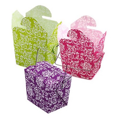 Damask Print Take-Out Box