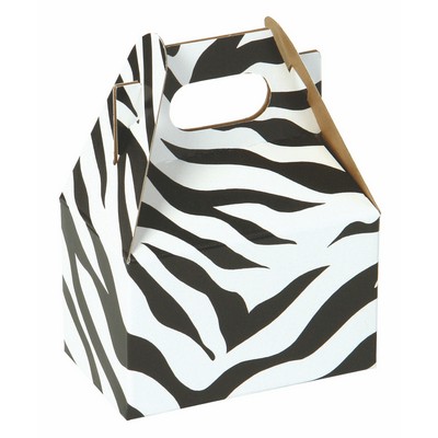 Zebra Stripes Print 4" Gable Box