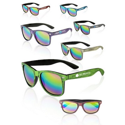 Wood grain effect Sunglasses