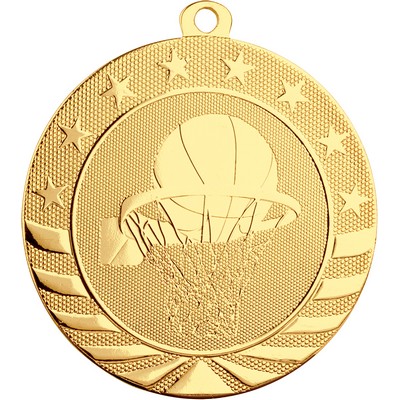 2 3/4" Starbrite Basketball Medal