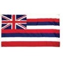 Hawaii Indoor Parade Flag w/Pole Hem And Fringe (3'x5')