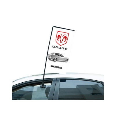Car Window Feather Flag Single Sided (36")