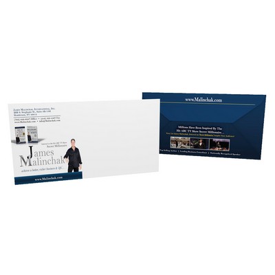 3.875" x 8.875" - Full Color Envelopes - 70lb Linen -No Window