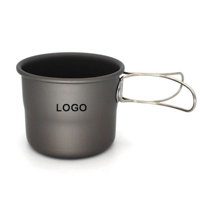 7 Oz. Aluminum Alloy Portable Lightweight Hiking/Camping Cup w/Foldable Handle