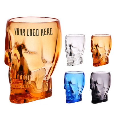 3 Oz Skull Shape Acrylic Shot Glass