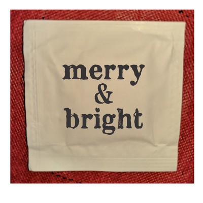 Stock "Merry And Bright" Moist Towelettes (Pack of 50)