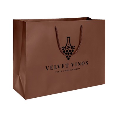Matte Laminate Shopping Bags- 16" x 6" x 12"