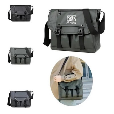 Men's Customizable Fashion Messenger Bag