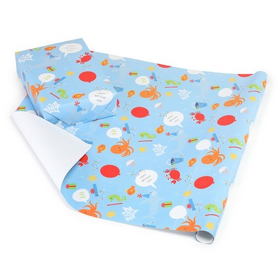 Sea Creatures Personalized Wrapping Paper Roll