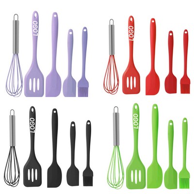 Nonstick Silicone Baking Spatula Set for Kitchen