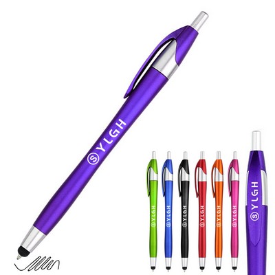 Slim Click Pen With Stylus