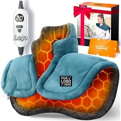 Fast-Heating Weighted Neck & Shoulder Pad with Adjustable Settings