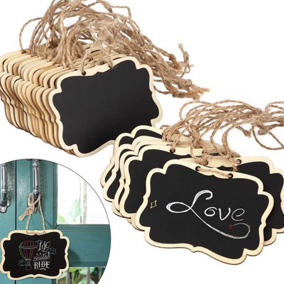 Compact Wooden Hanging Chalkboard