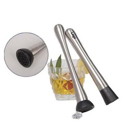 Stainless Steel Cocktail Muddler and Stirrer Set for Home Bar