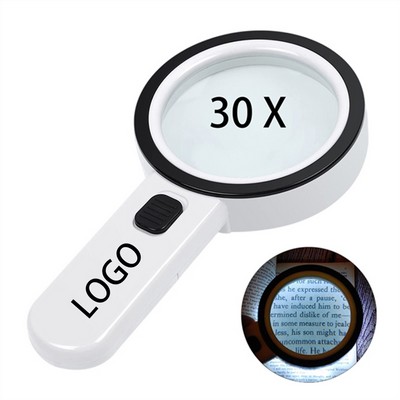 30X Handheld Lighted Magnifier