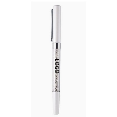 Metal Ballpoint Pen W/ Crystal Tube
