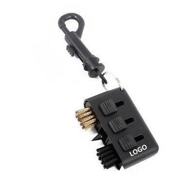 Mini 3-In-1 Golf Club Brush Cleaner