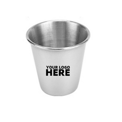 1oz Hop Stainless Steel Crimped Party Beer Pin Cups