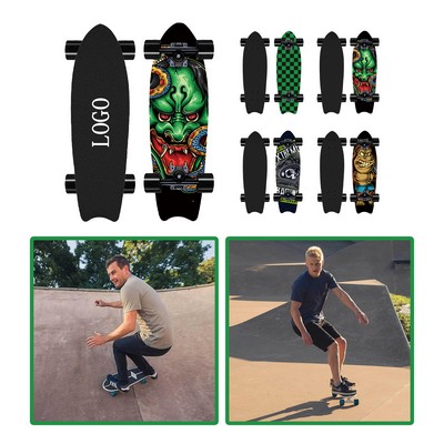 Classic 27-Inch Wooden Cruiser Skateboard