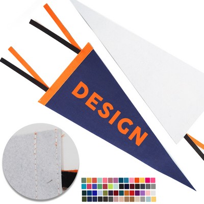 Custom Full Color Triangle Felt Pennat Flag