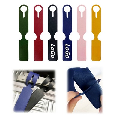 PU Long Strip Luggage Tag