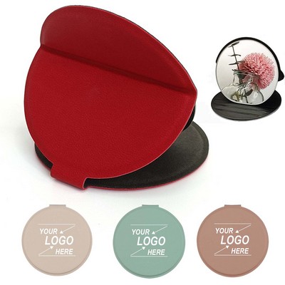 Compact Stainless Steel Pocket Mirror