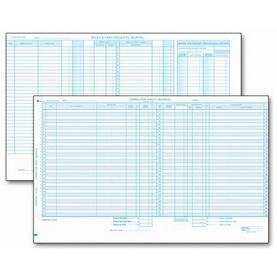One-Write® Computer Input Sales & Cash Receipt Journal