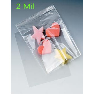 2 Mil Lay Flat Polyethylene Bag (8"x15")