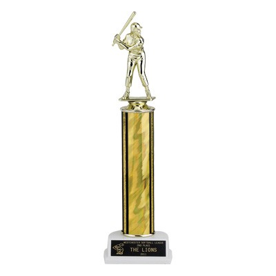 11 ½" Gold Splash Column Trophy