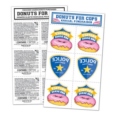 4" x 7" Tear-Off Temporary Tattoo Sheet - Tear, Share + Wear