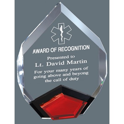 Red Marquis Acrylic Plaque 8"H