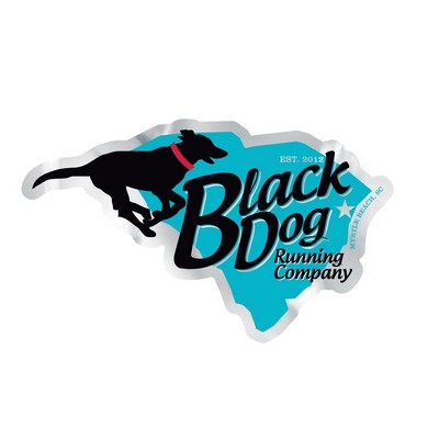 Full Color Digital Sticker | Custom | Die Cut | Chrome Poly | Permanent Adhesive | 18-28 Sq In