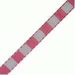 Pink & White Color Blocked Woven Ribbon