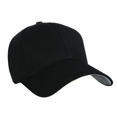 Nu-Fit® Constructed Pique Mesh Spandex Fitted Cap