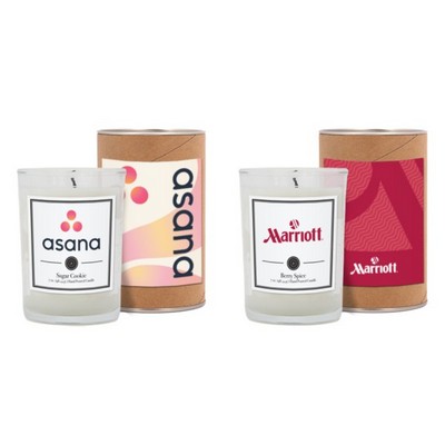 8 oz. Scented Tumbler Candle in a Cardboard Gift Tube w/ Metal Lid