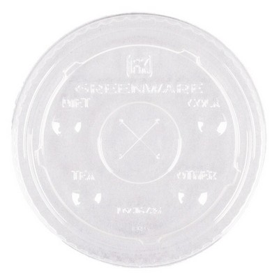 Eco Straw-Slotted Lid, 12-24 Oz.