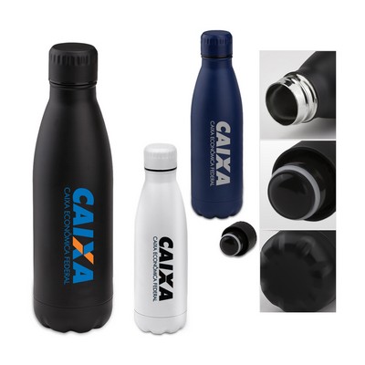 Vacuum Insulation Stainless Steel Water Bottle - 17Oz.