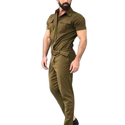 One-Piece Suit Belt Uniform Work Clothes