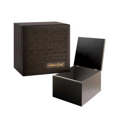 Hinged Box w/Laser & Screen Print