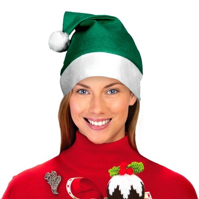 Green Blank Felt Santa Hat