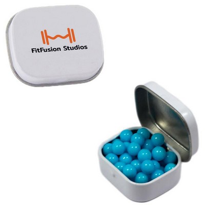 Mini Tin with Colored Candy, Chocolate Littles