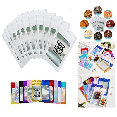 2.95 x 0.6 Inches Resealable Mylar Holographic Zip Lock Bag